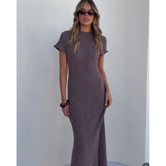 Luella Knit Dress -Mocha