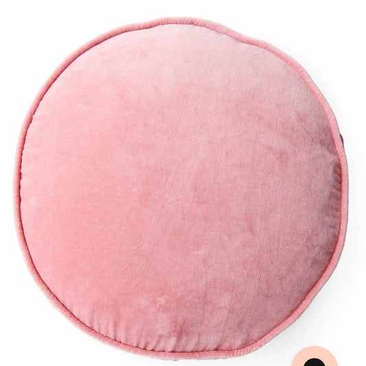 DUSTY ROSE VELVET PEA CUSHION