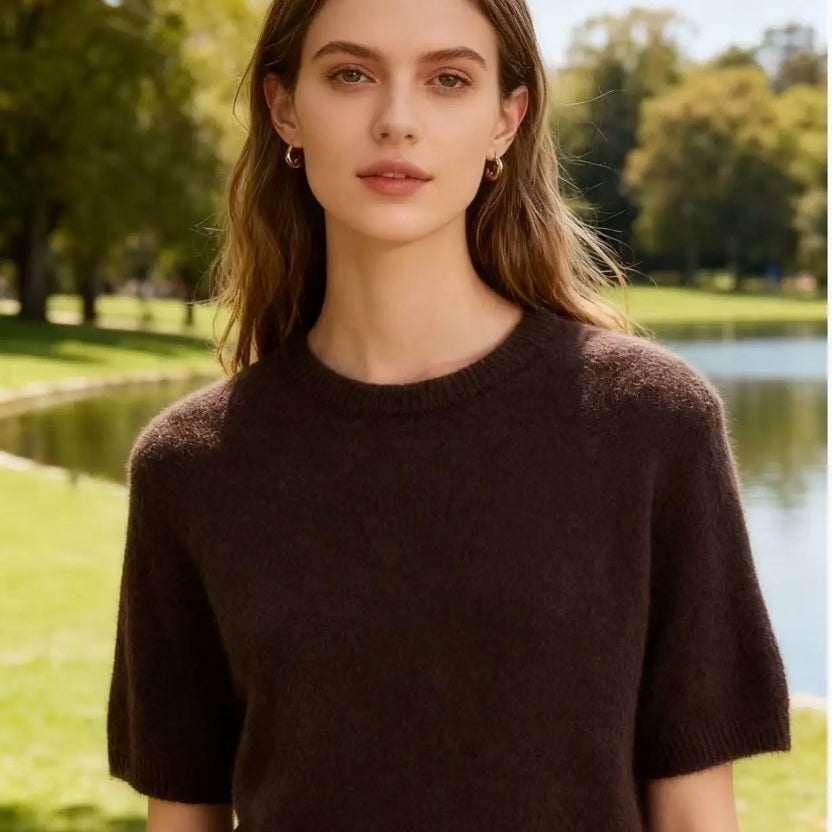 Saskia Alpaca Knit-Espresso