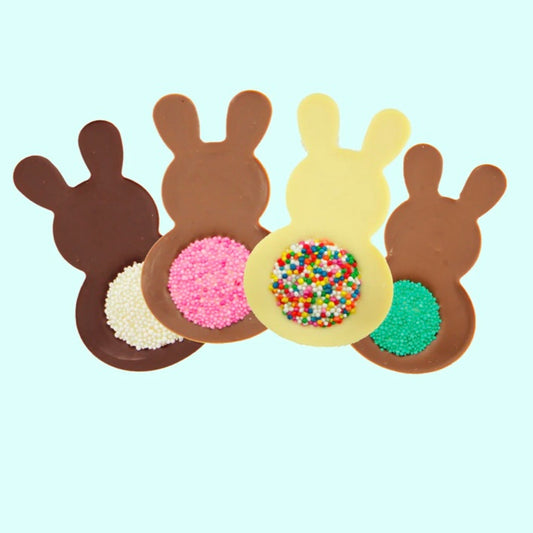 Chocolate Bunny with coloured Freckle Tail.