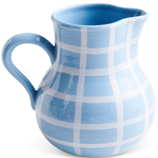 BLUE BIRD TARTAN WATER JUG