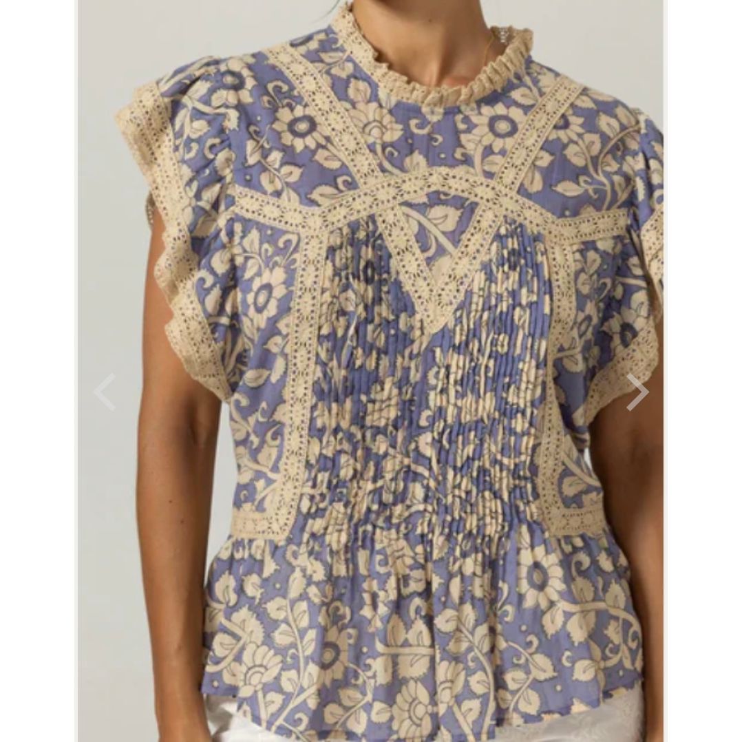 Miss June Paris Kira Top -Lavender