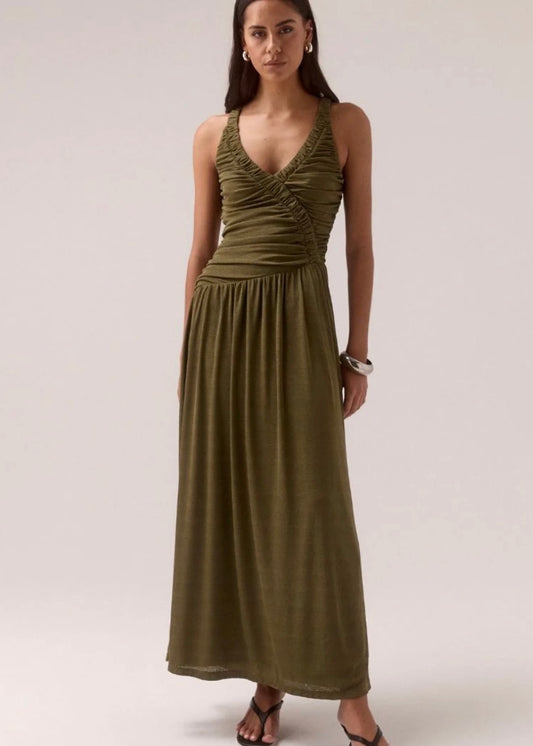 RUA DRESS-OLIVE