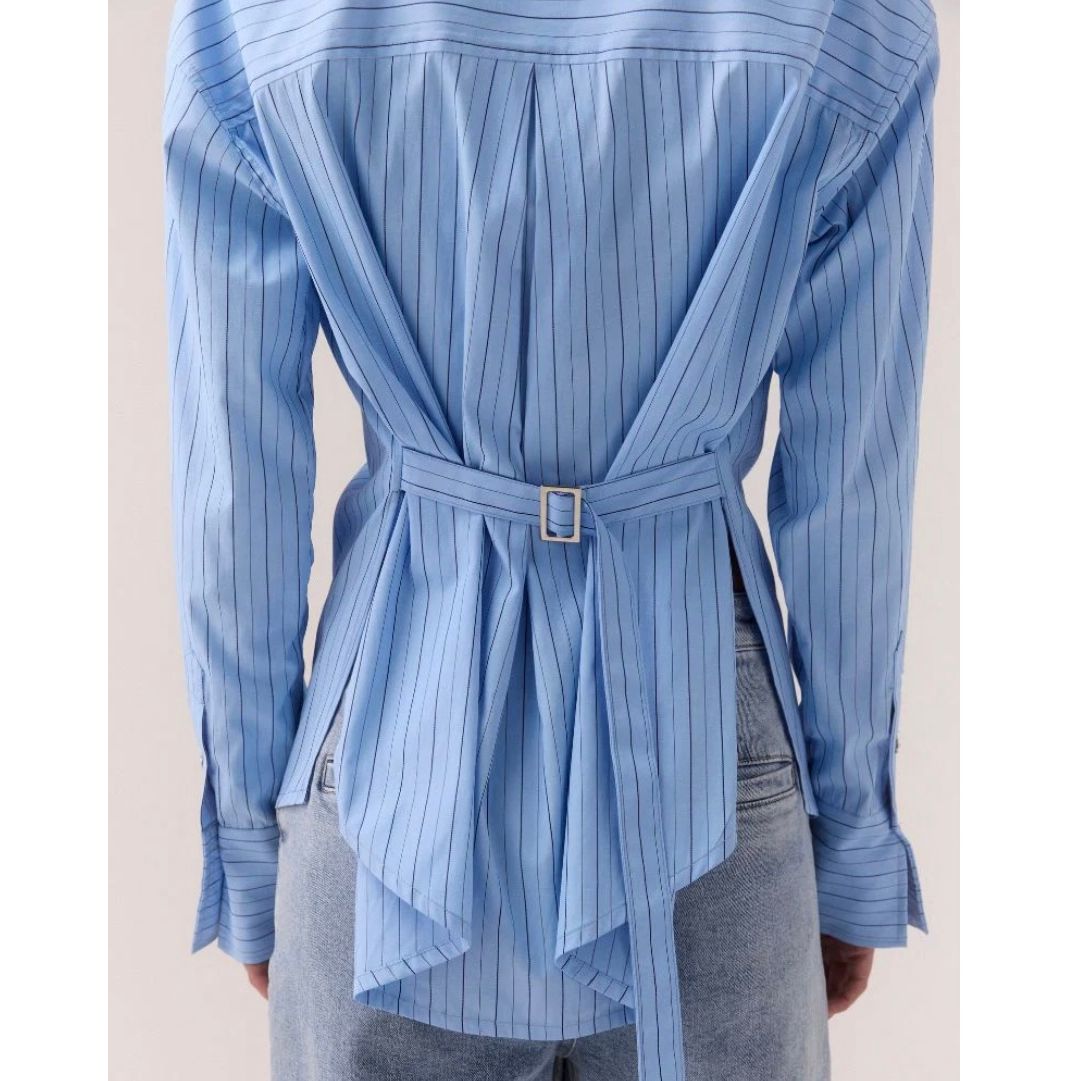 BRYNN SHIRT - VENICE BLUE STRIPE