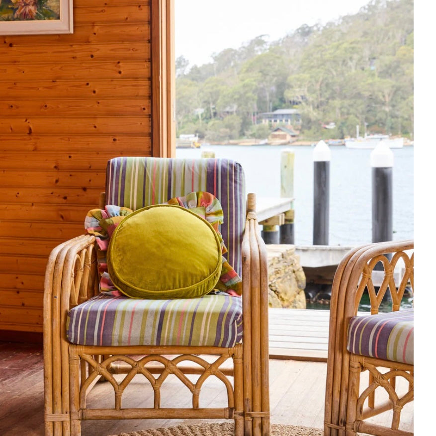 Pear Velvet Pea Cushion-Kip & Co