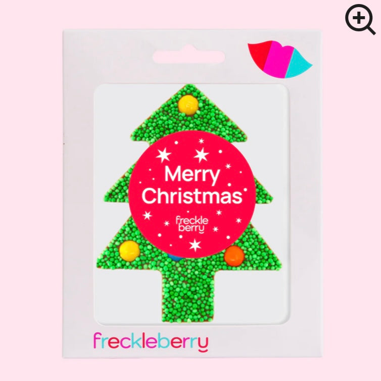 Christmas - Green Freckle M&M Tree - Merry Christmas