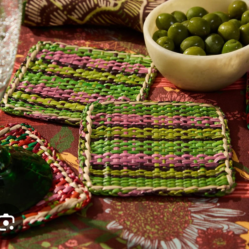 Isla Coaster Set - Key Lime