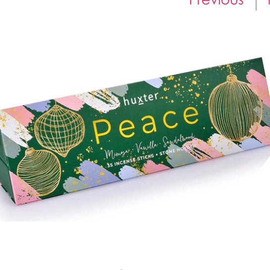 Incense Sticks 35 pack - Green Xmas Baubles - Peace