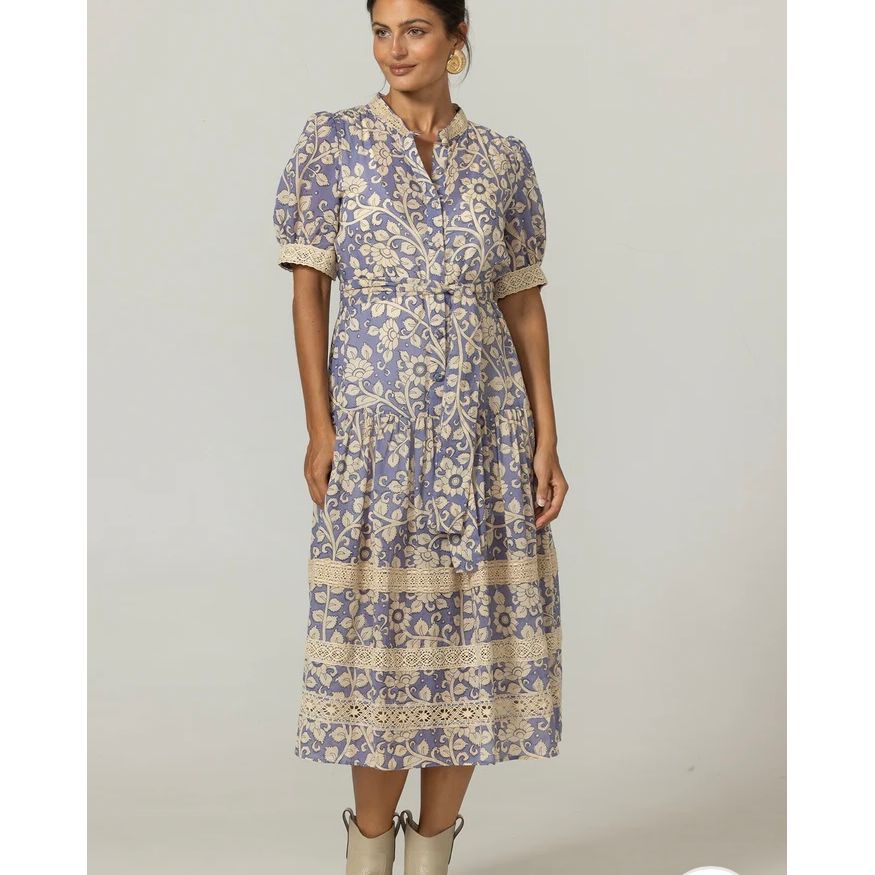 Miss June Paris Lana Dress-Lavender