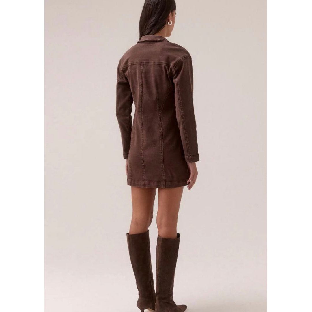 ZYRA DRESS- RAISIN