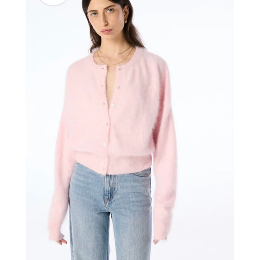 FRANKIE CREW CARDIGAN-ROSEWATER