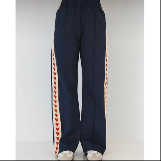 WHOLE LOT A LOVE TRACK PANT -BLUE