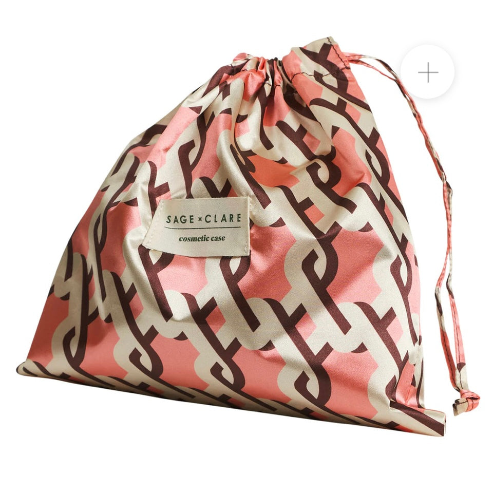 Delphine Cosmetic Pouch - Garnet