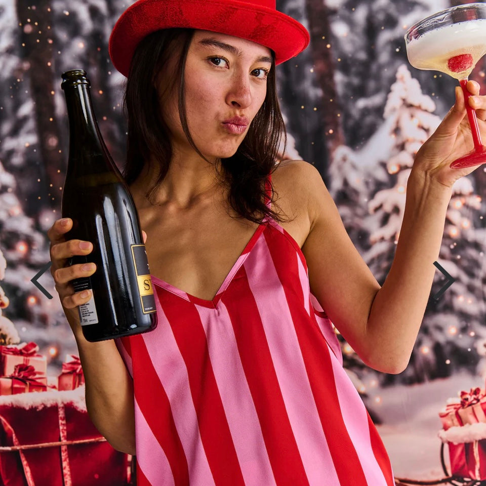 SANTA BABY ADULT ECO SATIN CAMI NIGHTIE