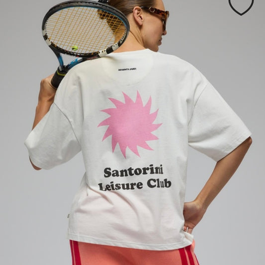 SANTORINI OVERSIZED -TEE WARM WHITE