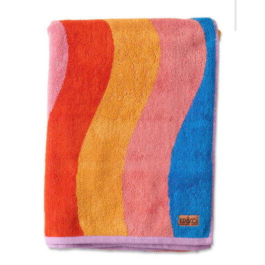 Surfs Up Terry Beach Towel-Kip & Co