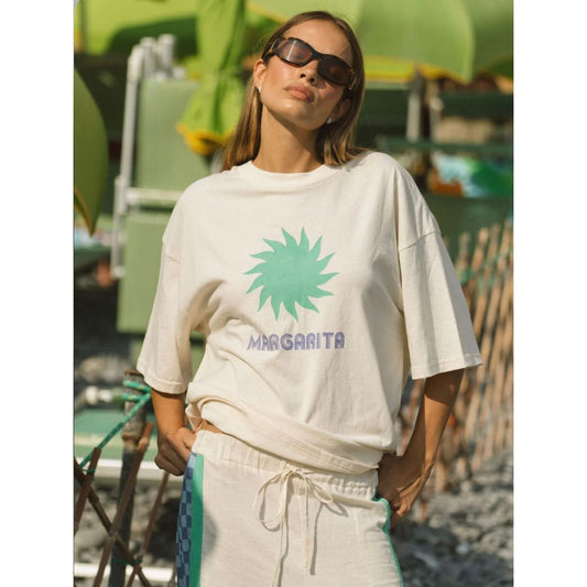 MARGARITA OVERSIZED TEE NATURAL-ARAMINTA JAMES