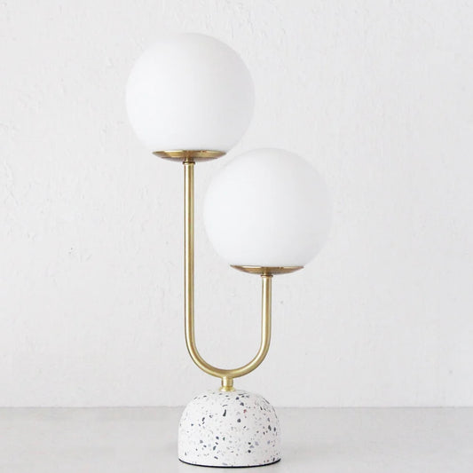 MABEL TABLE LAMP- WHITE & GOLD