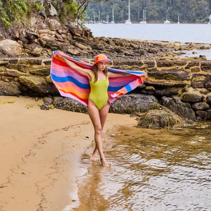 Surfs Up Terry Beach Towel-Kip & Co