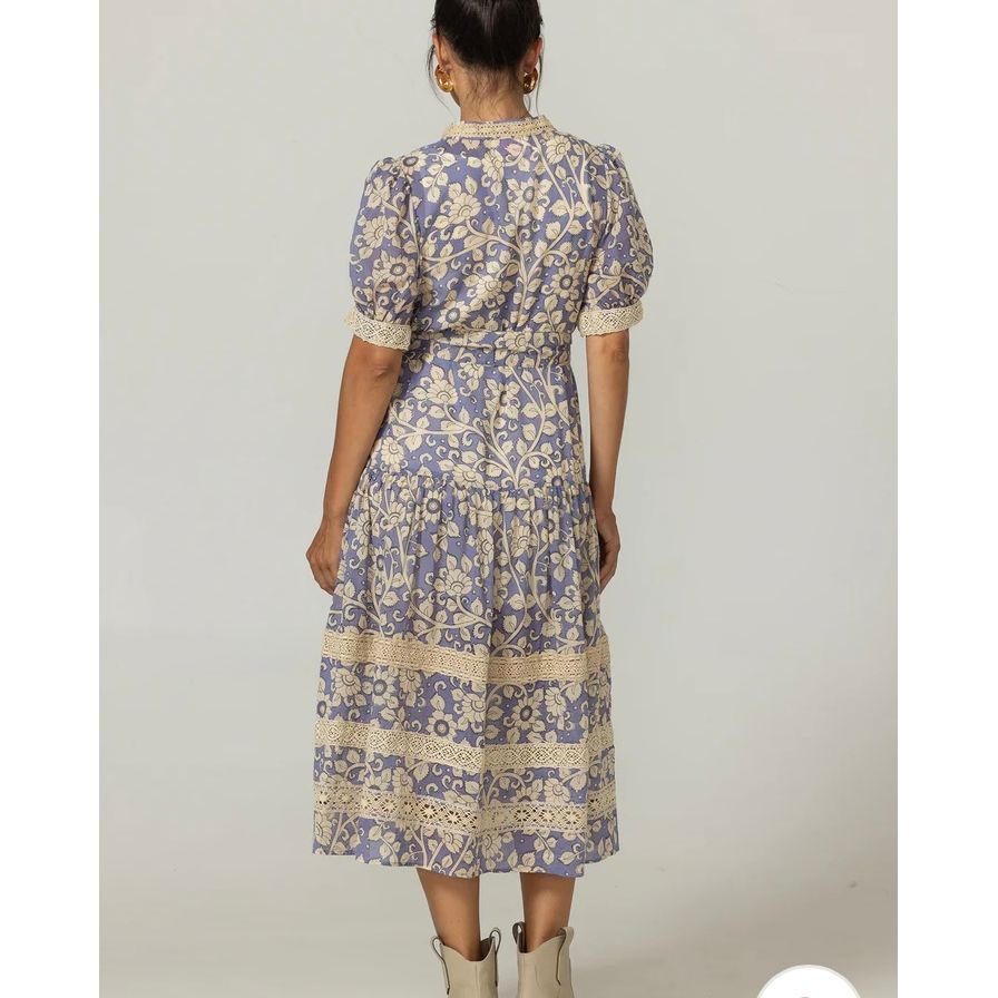 Miss June Paris Lana Dress-Lavender