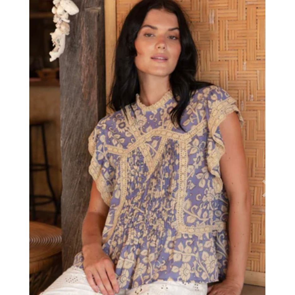 Miss June Paris Kira Top -Lavender