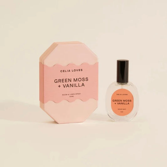 Green Moss + Vanilla - Room Spray 50ml -Celia Lives