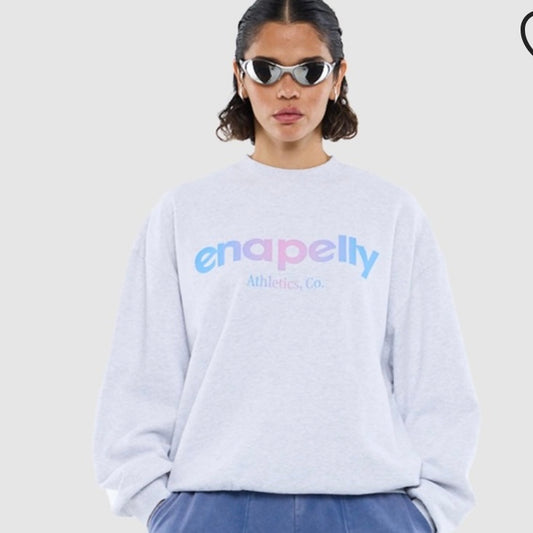 Ena Pelly- Flocked Logo Sweatshirt