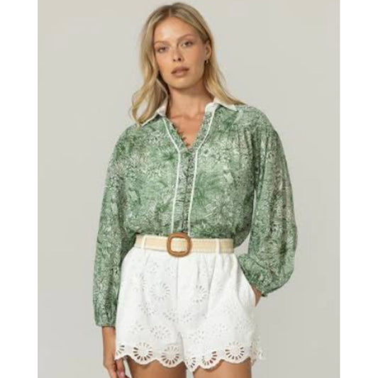 Mona Shirt -Miss June Paris-Green
