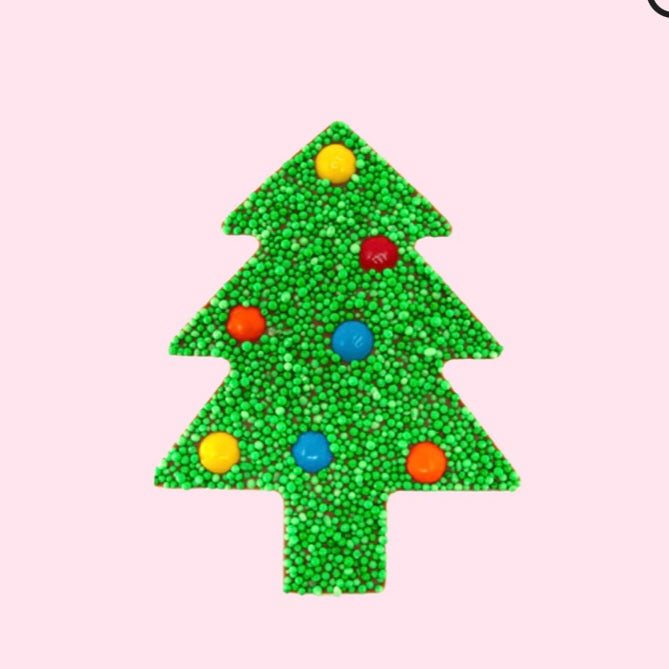 Christmas - Green Freckle M&M Tree - Merry Christmas