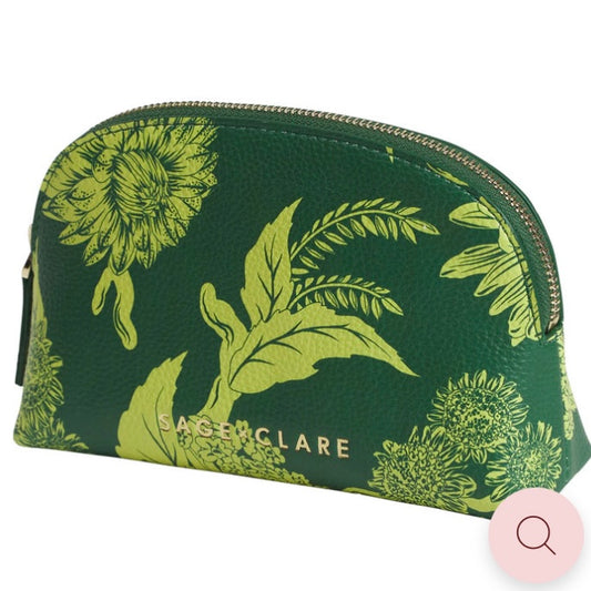 Delphine Cosmetic Pouch - Anise