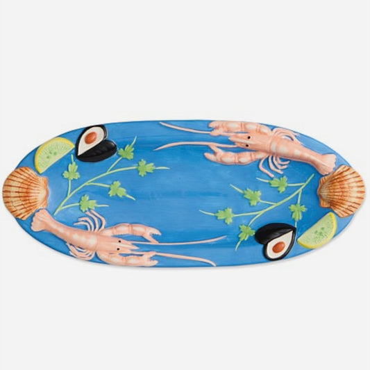 Fruits De Mer Oval Platter Large-Kip & Co