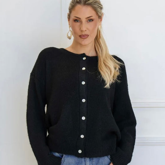 POPPY CARDIGAN - BLACK