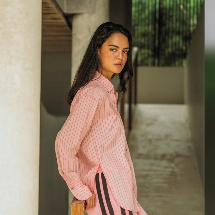 AJJA POCKET SHIRT BLUSH PINK