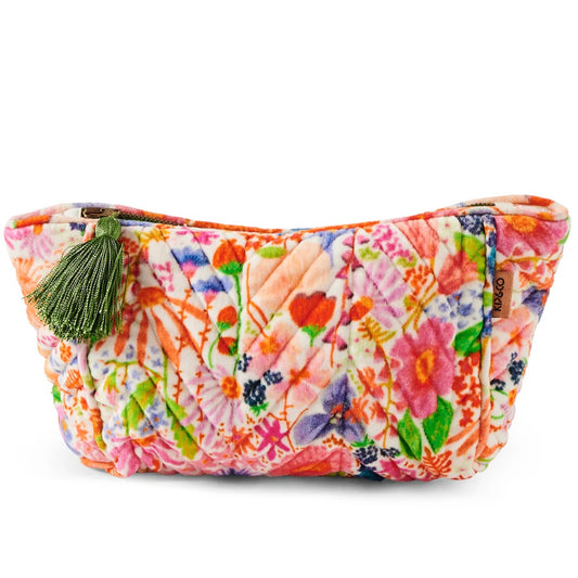 MEANDERING MEADOW VELVET TOILETRY BAG