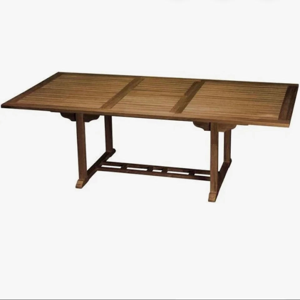 Solid Outdoor Teak 9 Piece Setting.