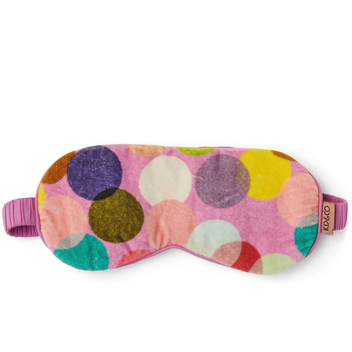 CONFETTI PINK VELVET EYE MASK