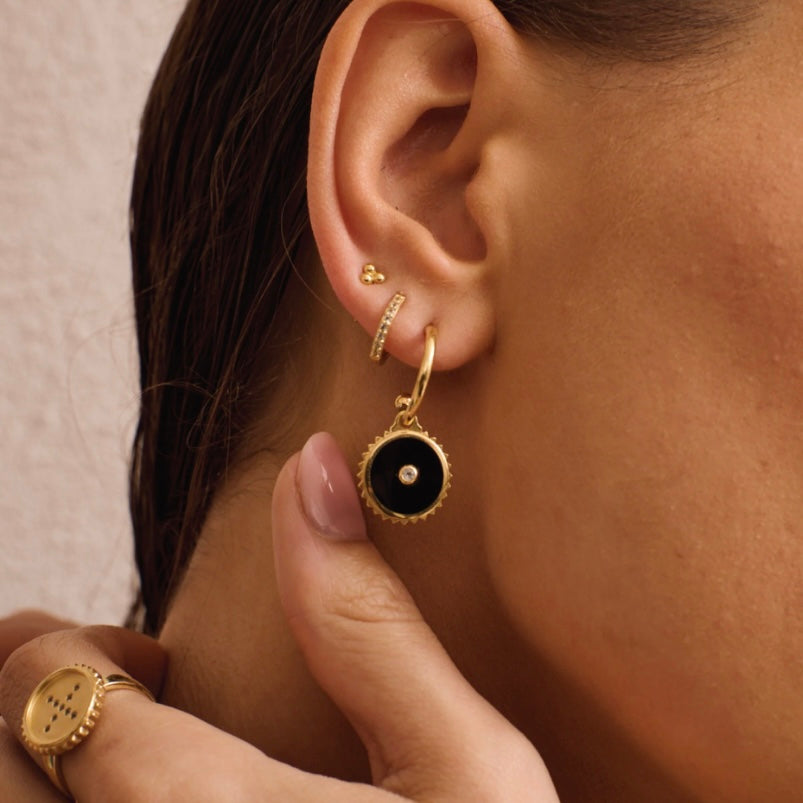 11mm Huggies – in 18KT Yellow Gold Plate