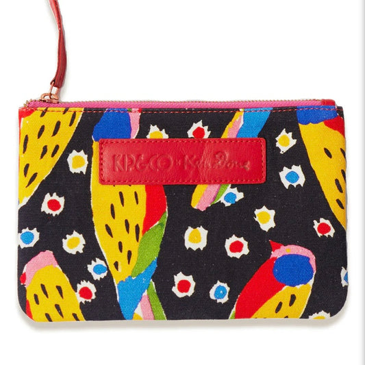 KEN DONE PARROT PARTY COSMETICS PURSE-KIP & CO