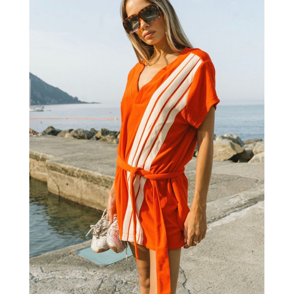 Tropiques Terry Dress -Apple Red-Araminta James