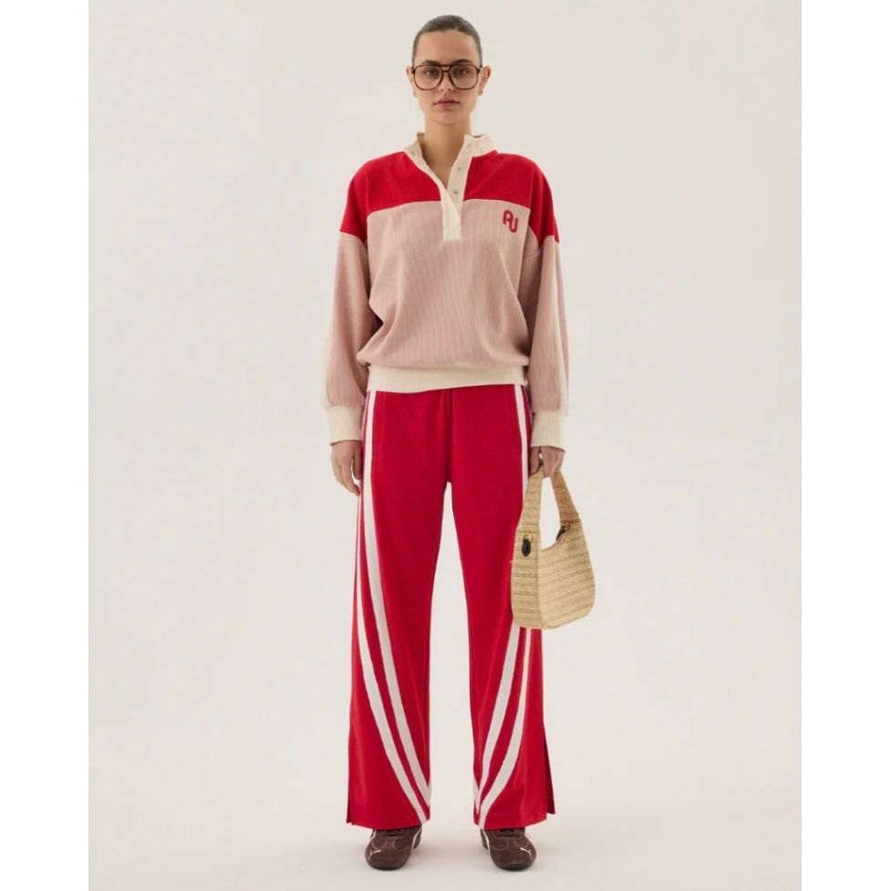 AJ VINTAGE KNIT SWEATSHIRT SOFT BLUSH