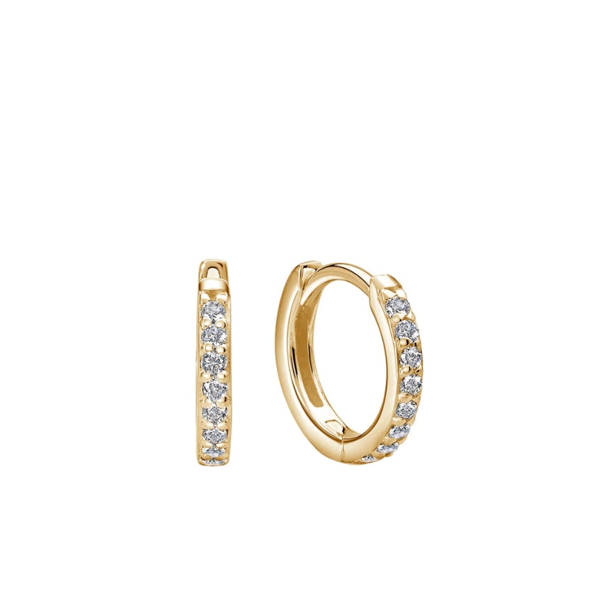 11mm Huggies – in 18KT Yellow Gold Plate