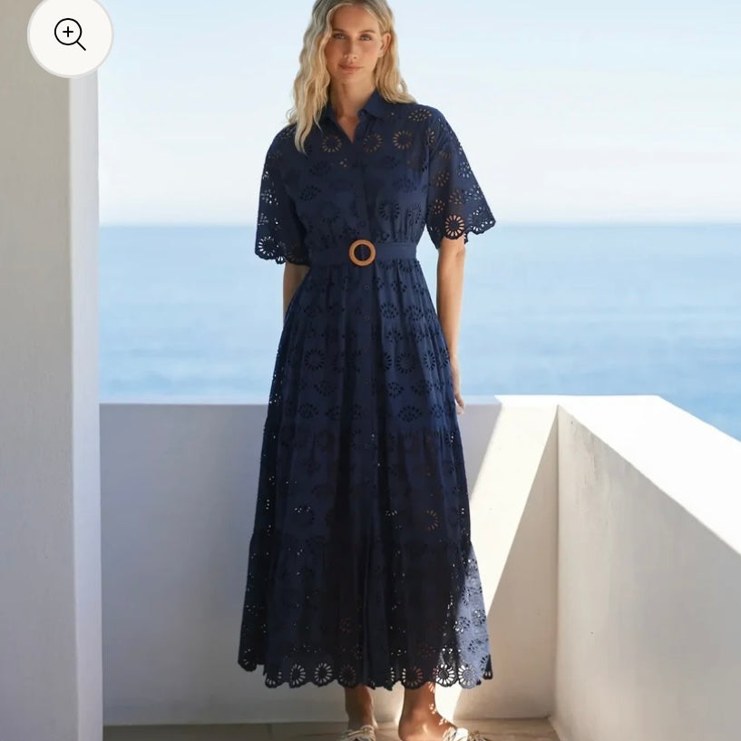 Miss June- Apolline Dress Navy