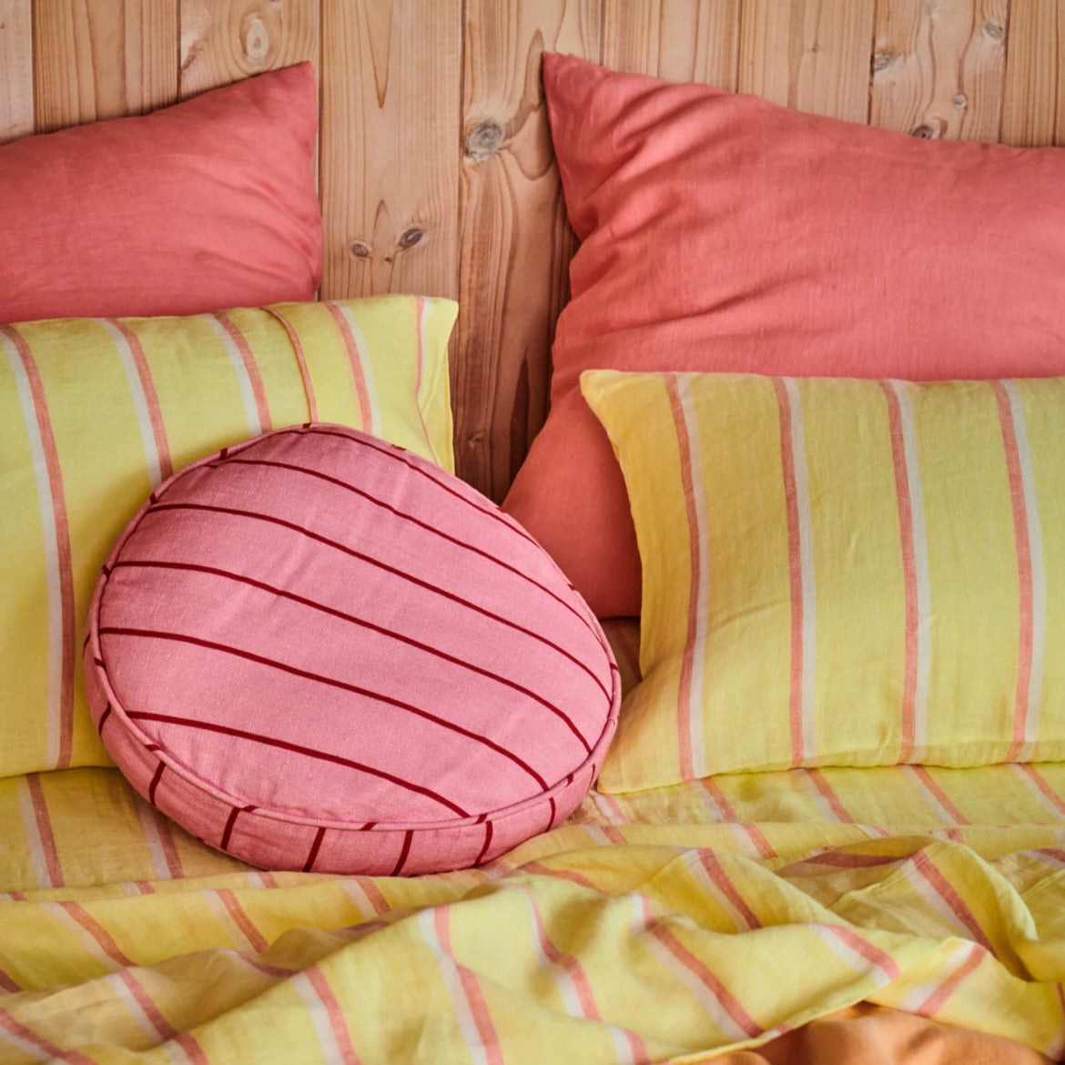 ICED VOVO STRIPE UPHOLSTERY PEA CUSHION