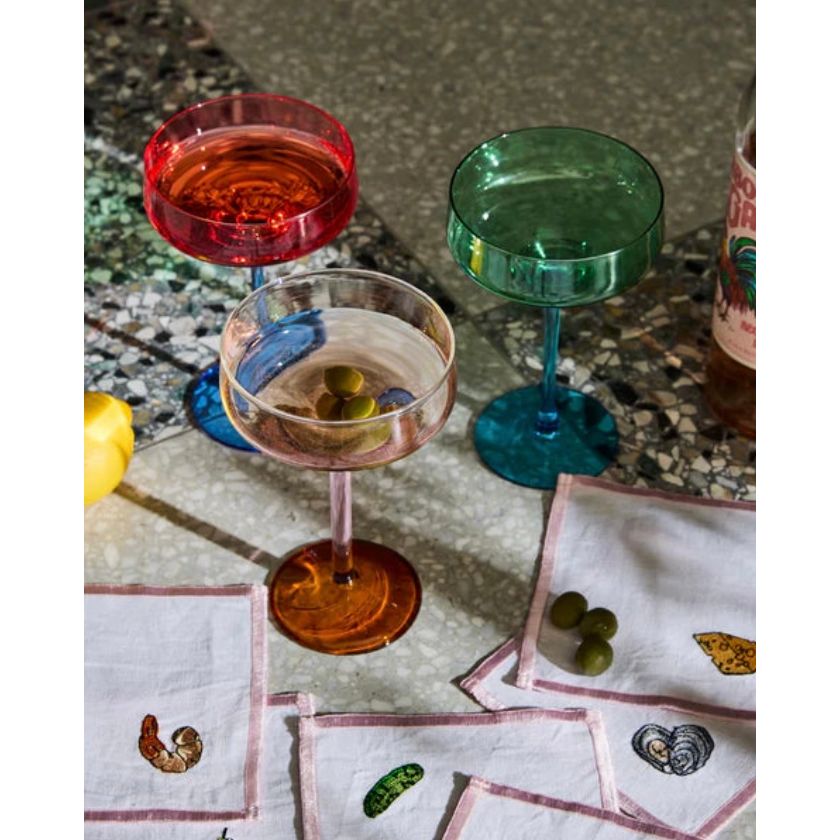 The Marshmallow And Marmalade Margarita Glass 2P Set-Kip & Co