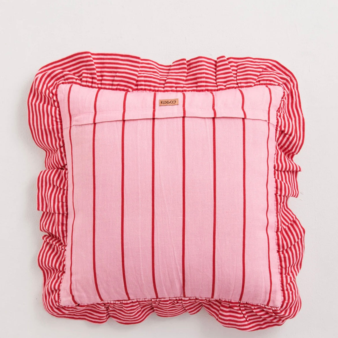 ICED VOVO STRIPE FRILL UPHOLSTERY CUSHION