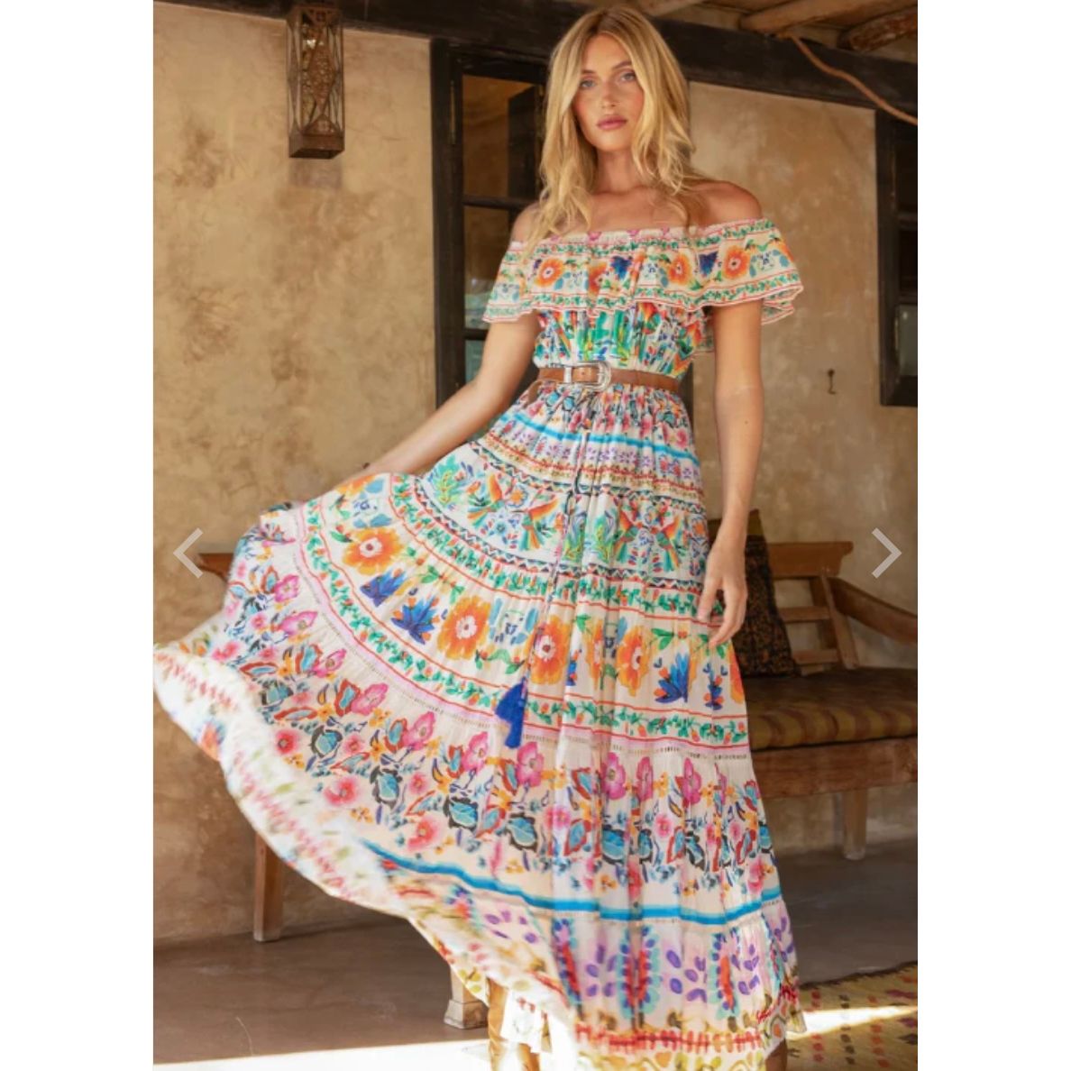 Miss June Paris Yalla Dress-Multi- SOLD OUT - PRE ORDER