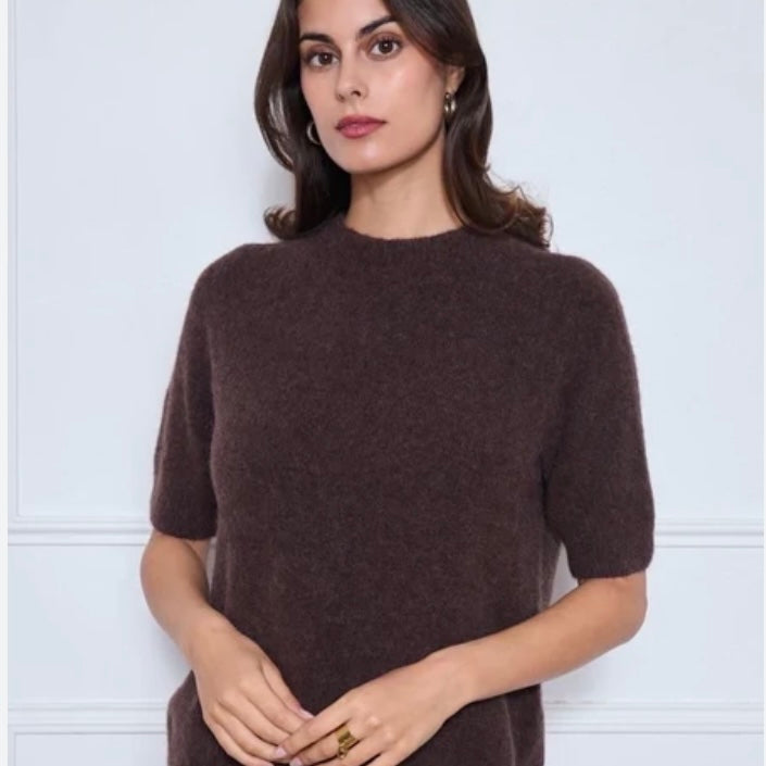 Saskia Alpaca Knit-Espresso