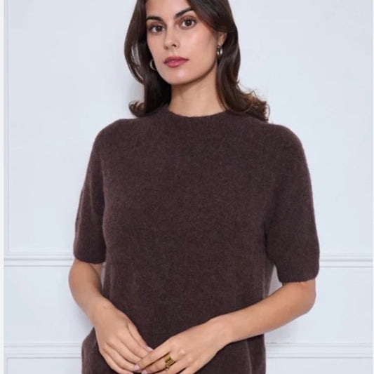 Saskia Alpaca Knit-Espresso