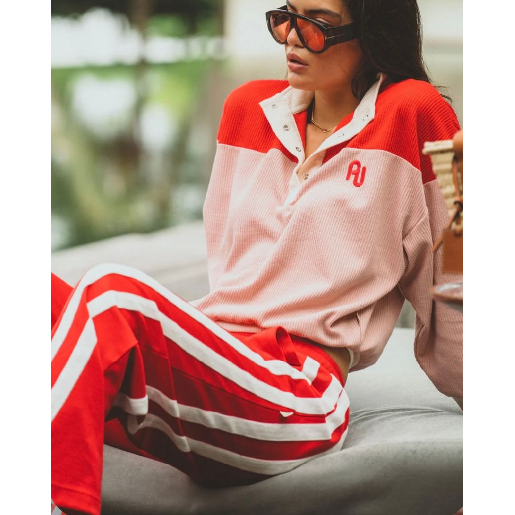 AJ VINTAGE KNIT SWEATSHIRT SOFT BLUSH