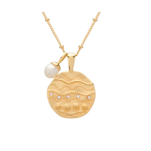 Ocean Dreamer Pendant Necklace in
18KT Yellow Gold Plate